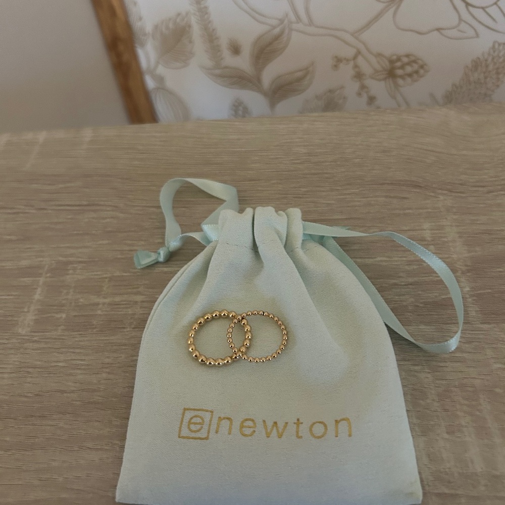 E. Newton Classic Gold Rings